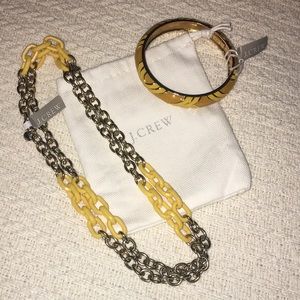 NWT J Crew Single Strand Necklace and Bangle